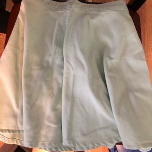 American apparel mint green denim circle skirt